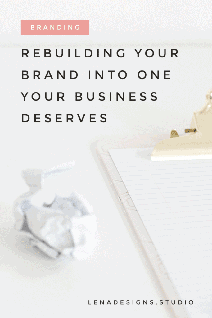 rebranding your business pin | lena designs studio